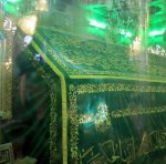 The tomb of the Prophet Yahya in the Umayyad mosque, Damascus. عليه السلام